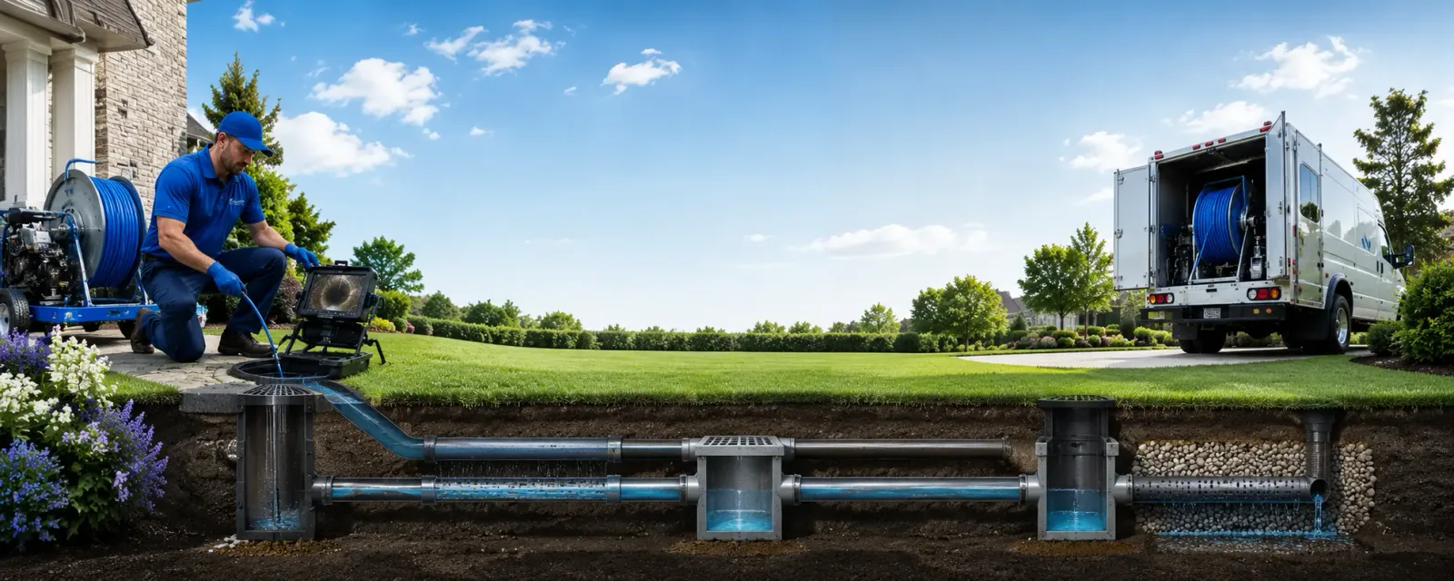 Outdoor drain cleaning information for Des Arc, AR